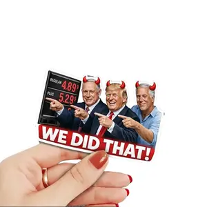 We Did That Anti-Tru.mp Sticker, Trum.p gas pump Stickers, Fun Sticker