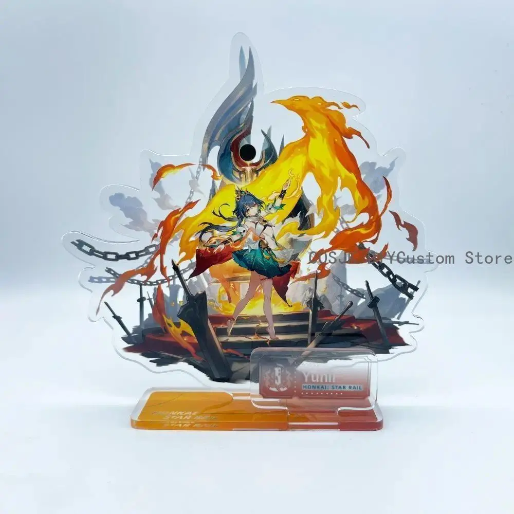 Cipher Sunday Aglaea Feixiao Honkai：Star Rail Anime Acrylic Stand Figure Model Cosplay 15cm Acrylic Tabletop Decoration Ornament
