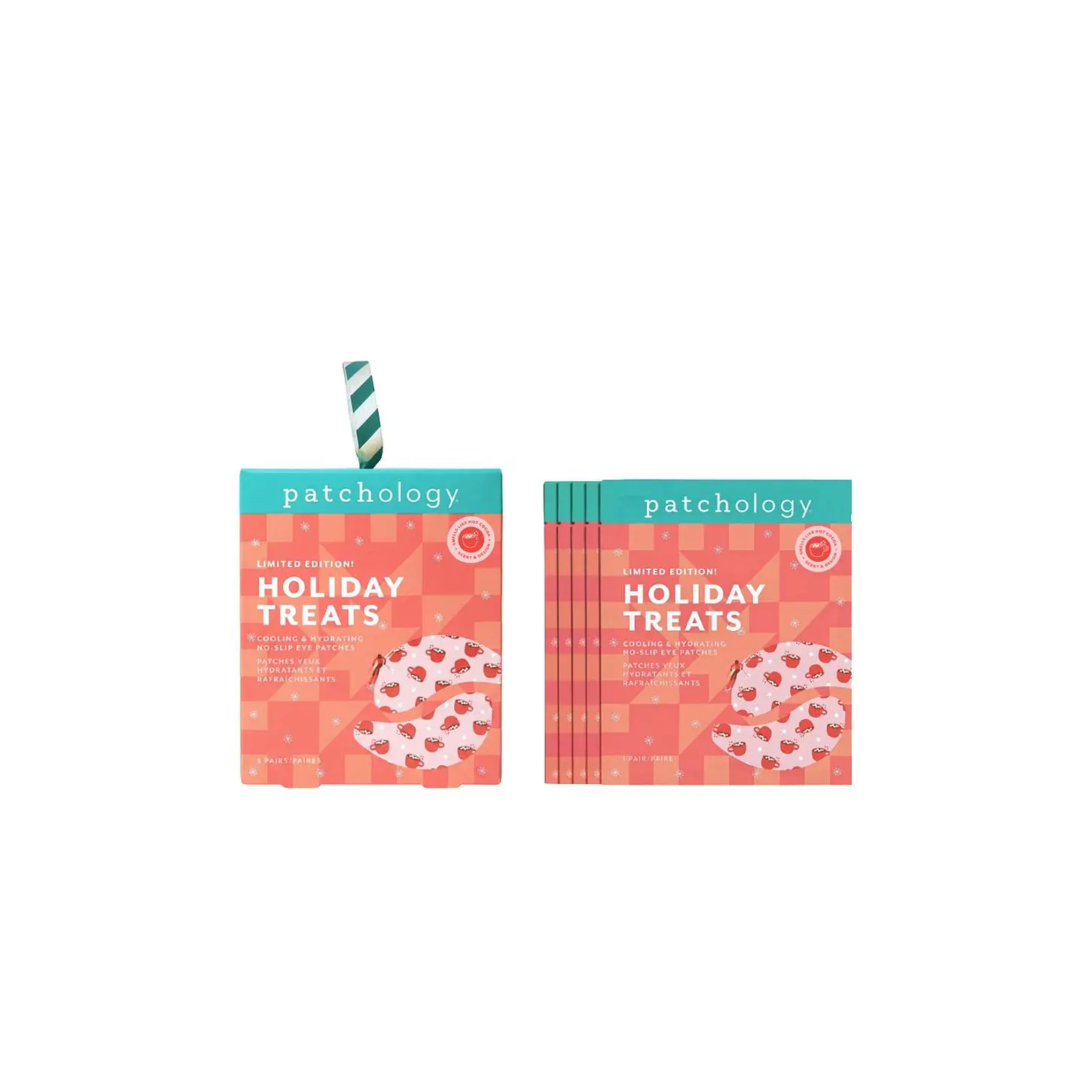 Patchology Holiday Treats Limited Edition Hydrating Eye Patches - Cocoa-Vanilla Fragrance, Skincare Eye Treatments for Christmas Gifts, Gifts for Women (Beauty & Personal Care)