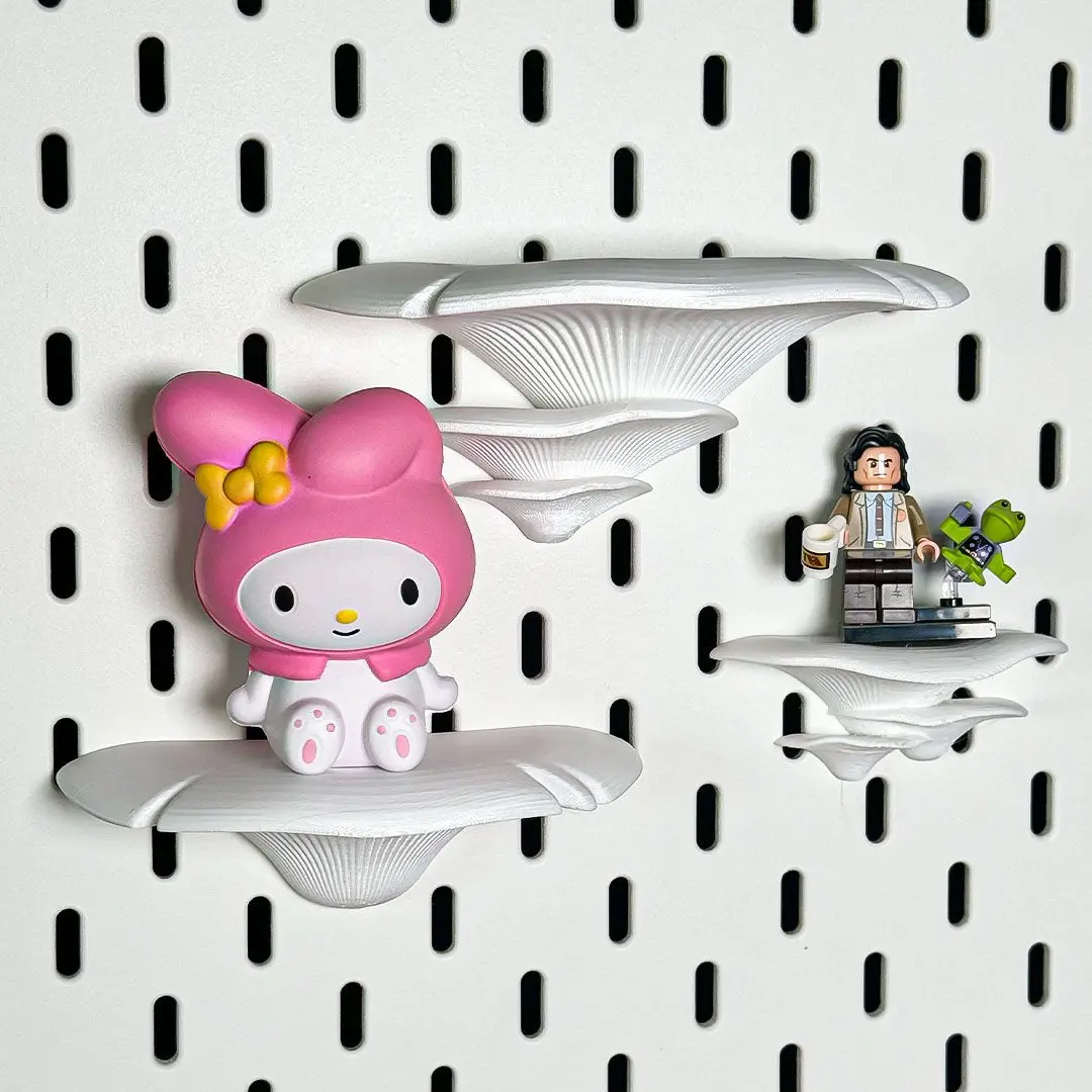 Whimsical Mushroom Shelves - IKEA Skadis
