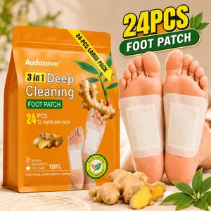 Natural Deep Cleansing Foot Pads Turmeric Bamboo Charcoal & Wormwood Soothing Patches for Stress Relief, Restful Sleep & Daily Foot Care for All