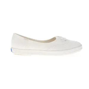Keds Womens The Mini Daisy Eyelet Lace Up Sneakers Shoes Casual - White