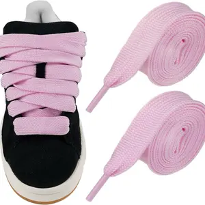 Thick 3/4" Width Flat Athletic Sneaker 54 Inch Shoelaces Footwear