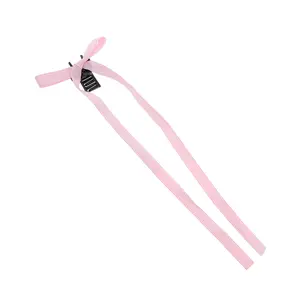 Unique Bargains Bow Hair Clips for Home Pink 1 Pc