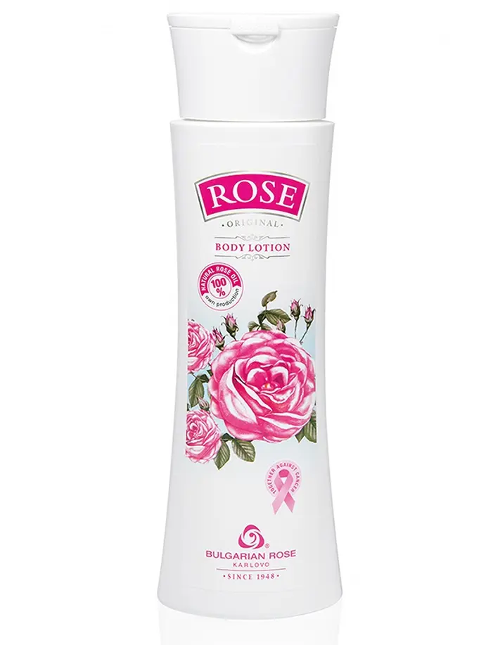 Bulgarian Rose Body Lotion with Natural Rose Oil for Moisturizing and Rejuvenating the Skin,Hydrating Daily Body Lotion for Soft, Smooth Skin, Paraben Free