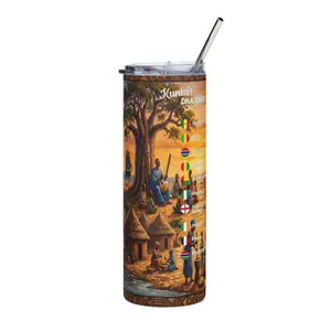 Mankdinka Mali Personalized Genealogy DNA Stainless Steel Tumbler of African Heritage & Custom Malian Mandingo Family Tree Ancestry Gift Black History Month