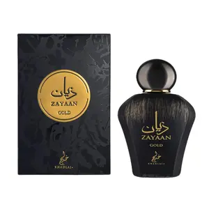 Khadlaj Zayaan Gold for Men Eau de Parfum Spray, 3.4 Ounce