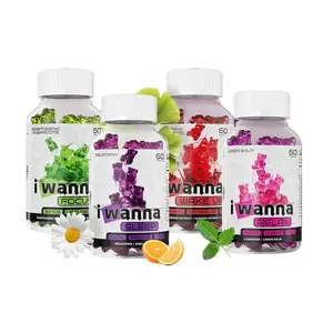 I Wanna Gummies Experience Box 4-in-1 Plant-Based Sleep Focus Energy Relax Supplement Chewables 30-Day Supply Vegan Gluten-Free Healthcare Dietary