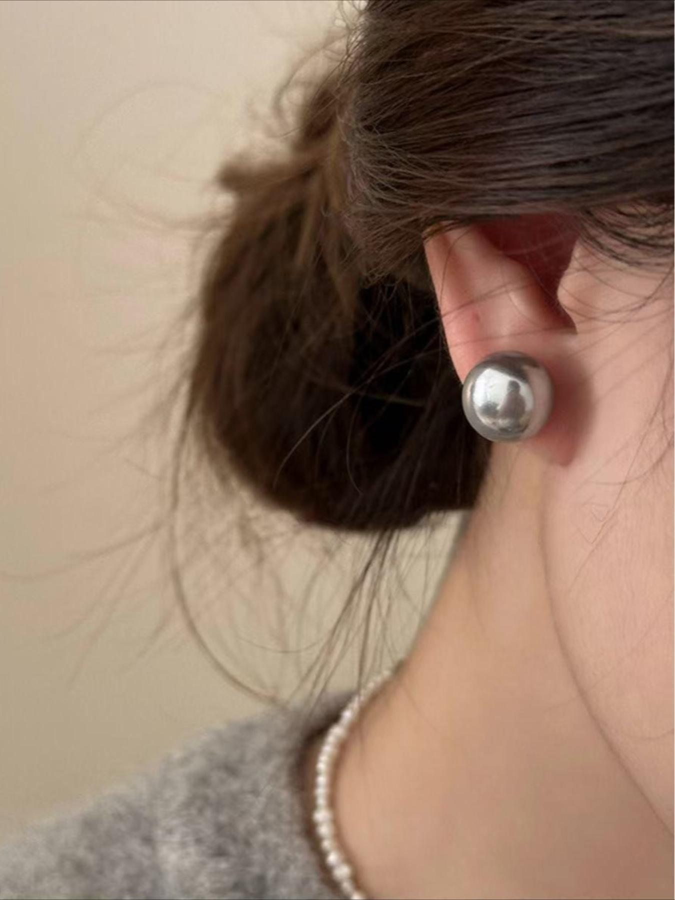 Elegant Faux Pearl Earrings Set, 3 Pairs French Vintage Style, Simple and Stylish for Women, Daily Commute Wear, Versatile Ear Rings, Ear Studs