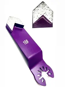 Oscillating corner diamond grinding tool 16 grit Removal Epoxy Mastic Thin-set Glue Stucco Tough Concrete Coating