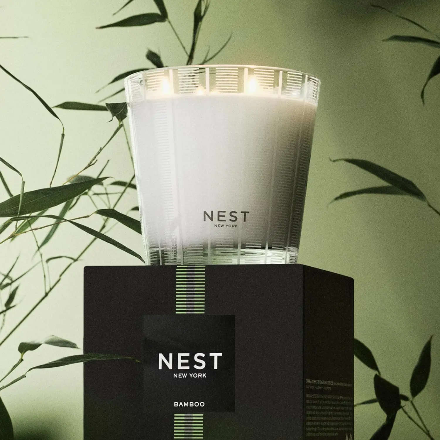 NEST New York Scented Candle 21.2oz 3 Wick Nest Candle Non Toxic & Fresh Enhance Relaxtion,Romance and Fragrance Glass Scented Gift Holiday