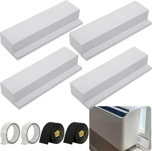 4 Pack Air Conditioner  Block, Window AC Side  Block Kit with  Strip and Tape, Insulated  Panel for U-Shaped AC Units  Air Leakage Summer Winter (White)
