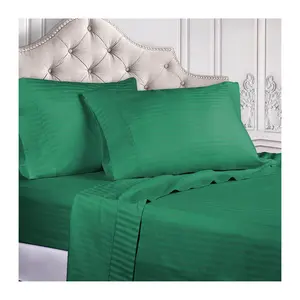 Superior 400-TC Egyptian Cotton Striped Sheet Set, Cal.King