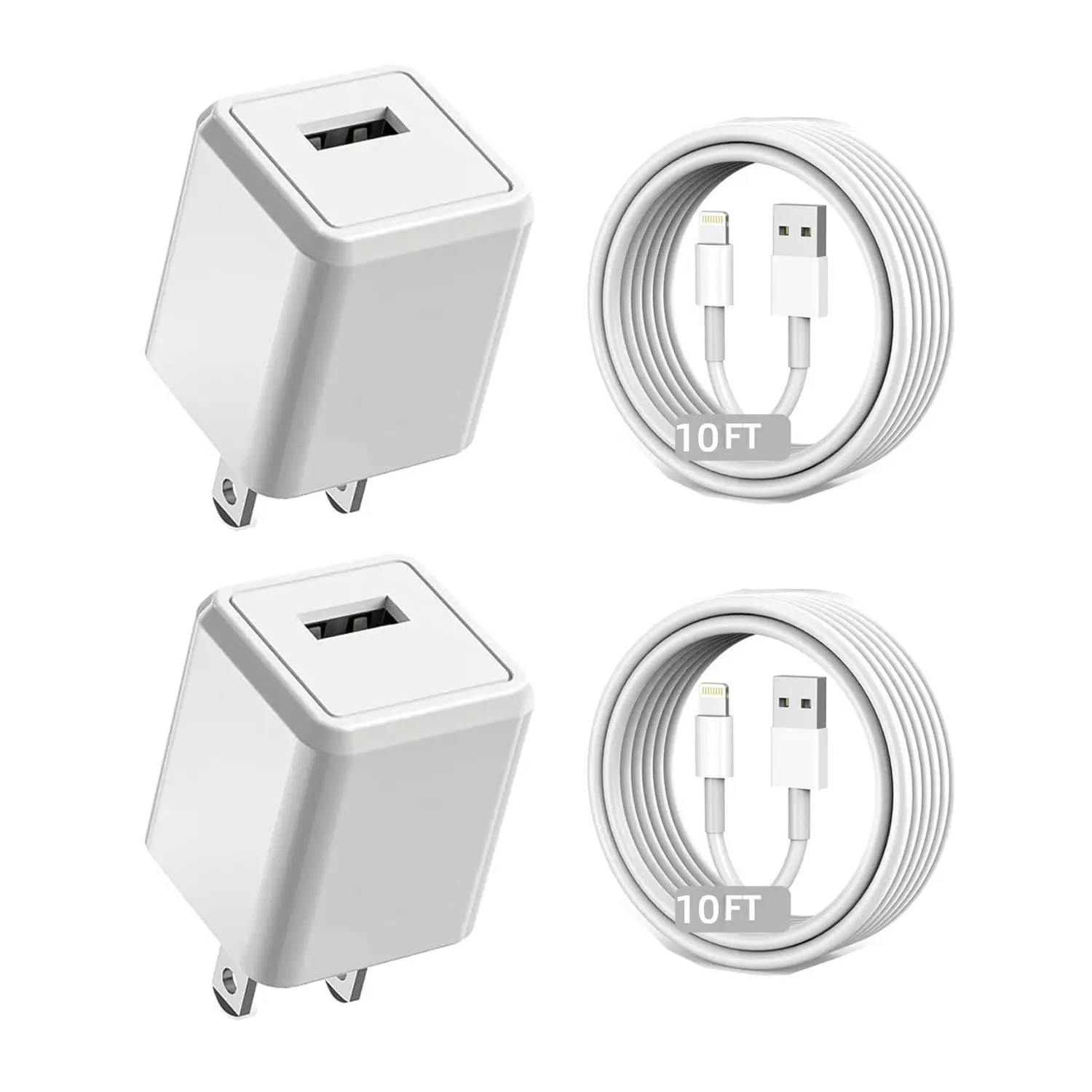 For iPhone Charger 10 FT 3Pack, USB to Lightning Cable, Extra Long Fast Charging Cord 10 Feet Compatible with iPhone 14 13 12 11 Pro XR 8 7 6s Plus,iPad Pro Air Mini