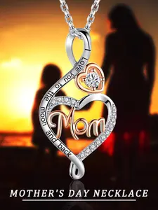 ✨｜【Gift box included】She deserves something as special as the love she gives. This beautiful “Mom” zircon heart necklace is subtle enough for daily wear, meaningful enough to carry your love everywhere she goes. 👩 Perfect for Mother‘s Day—or any day