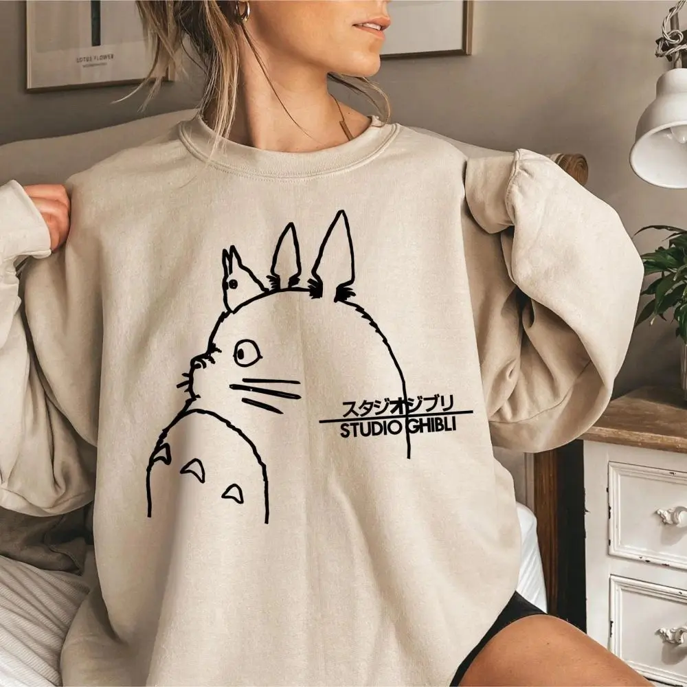 My Neighbor Totoro Hoodie Sweatshirt, Studio Ghibli Anime Sweatshirt, Hayao Miyazaki Lover Hoodie, Cute Forest Spirit Hoodie, Totoro Fan Apparel