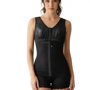 Sculpt & Support Essential Shapewear with Built-in Bra for Stage 2 Post-Surgery & Postpartum Comfort Short Length Adjustable Fit Colombian Fajas Bodysuit