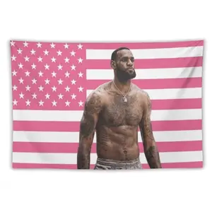 LeBron Art James Flag Wall Art Hanging,For Decorate Clubs Concerts Bars University Dormitories Living Rooms Bedrooms Decor Tapestry