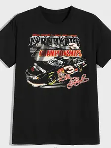 Printed T-Shirt, Dale Earnhardt Nascar Racing Print, Street Style, Unisex Casual Wear, Tiktok Trend, Y2K Fashion, Spring 2026 New Arrival