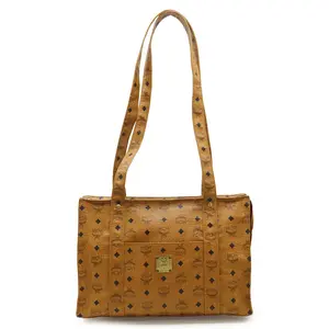 Pre-owned MCM Plastic Shoulder Bags Visetos Coated Canvas 2way Tote Bag