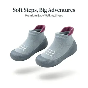 Baby Sock Shoes Toddler Walking Shoes Infant Non-Slip Slippers Soft Rubber Sole Sneakers for Baby Boys Girls