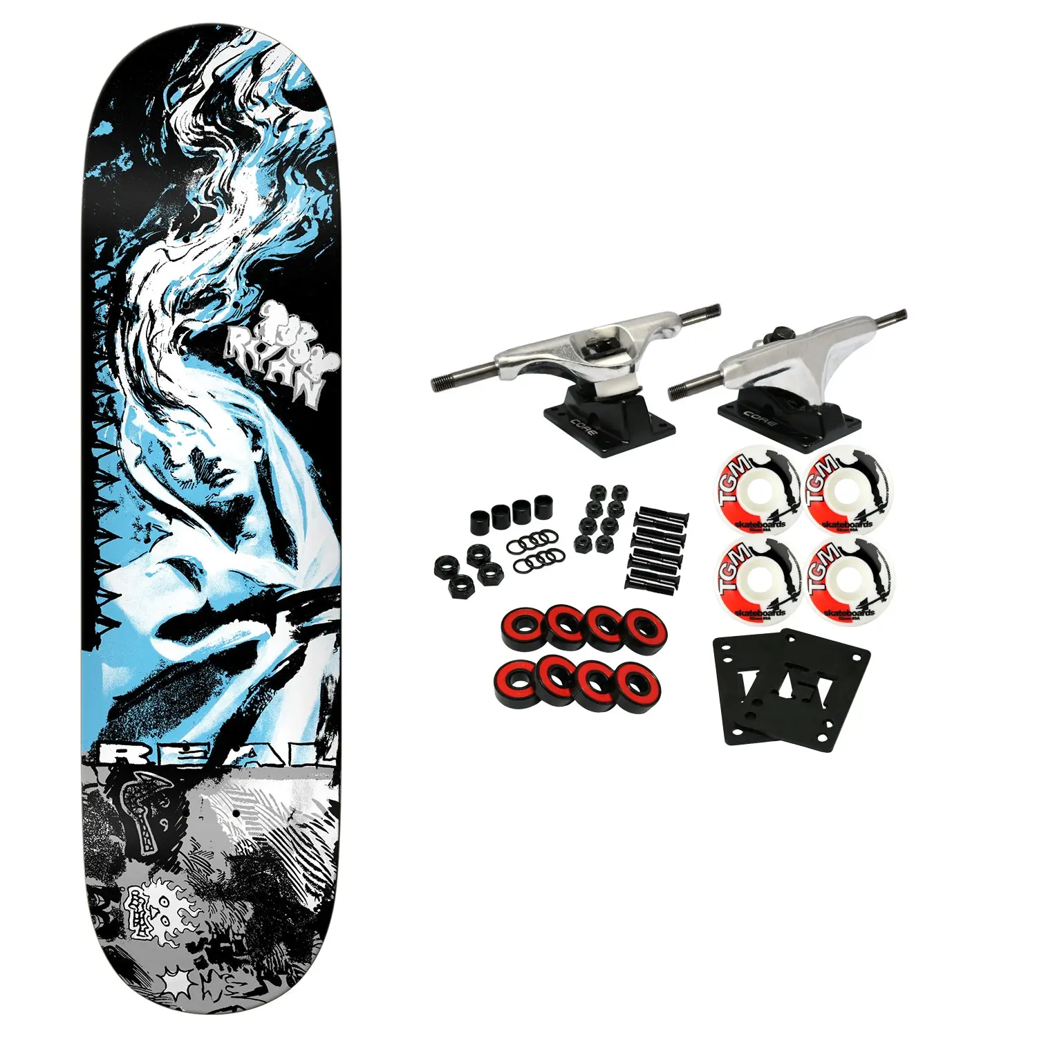 Real Skateboard Complete Toby Ryan Duplicator Multi 8.25" x 32"