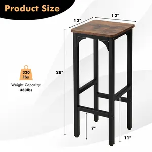 COSTWAY - 8-Piece Complete Industrial and Modern Living and Dining Room Set