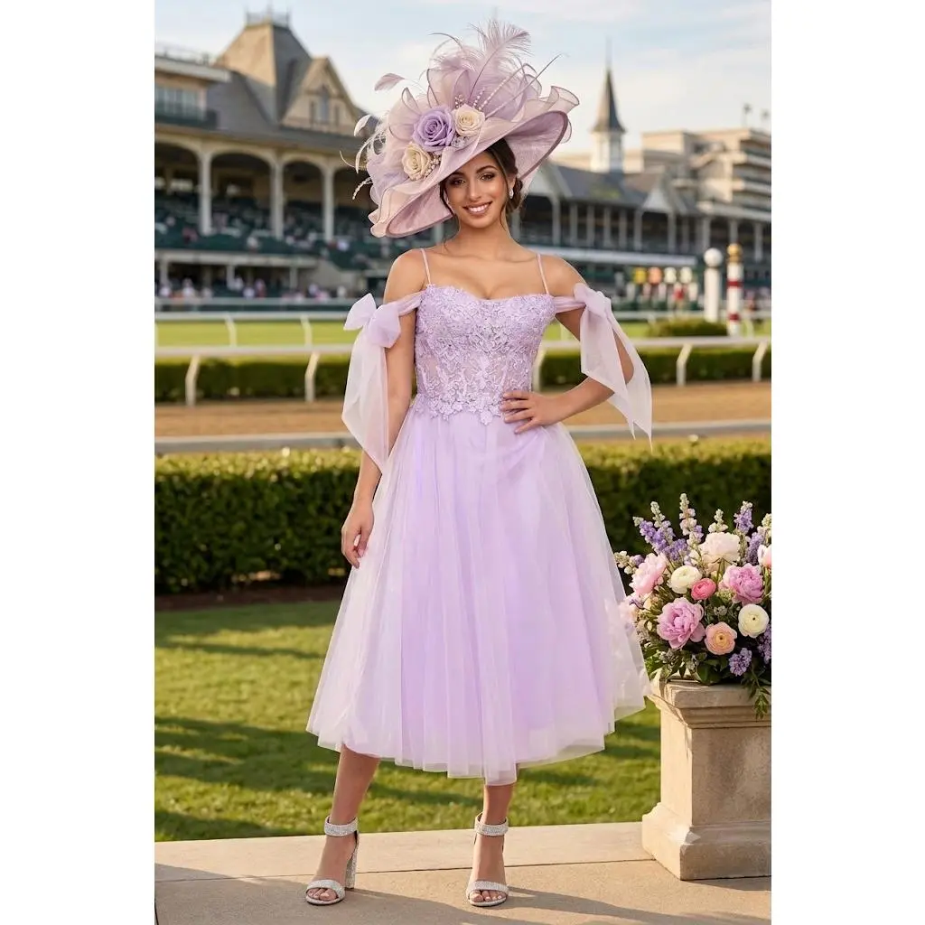 derby bridesmaid dresses Kentucky Dress Race Outfit in Lilac By May Queen MQ2089 SALE-ID-16072026 these dresses combine sophistication Embrace the warmth of Size:12R