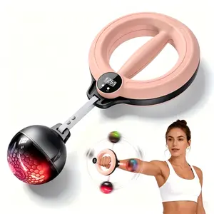 360° Rotating Wrist & Forearm Trainer for Men and Women, ,Lightweight Portable Design Smart Waist Exercise,Upper Body Strength Tool for Arms, Shoulders & Chest, Hand-Crank Grip Strengthener with LED Light Up, Portable Home and Gym Fitness Equipment