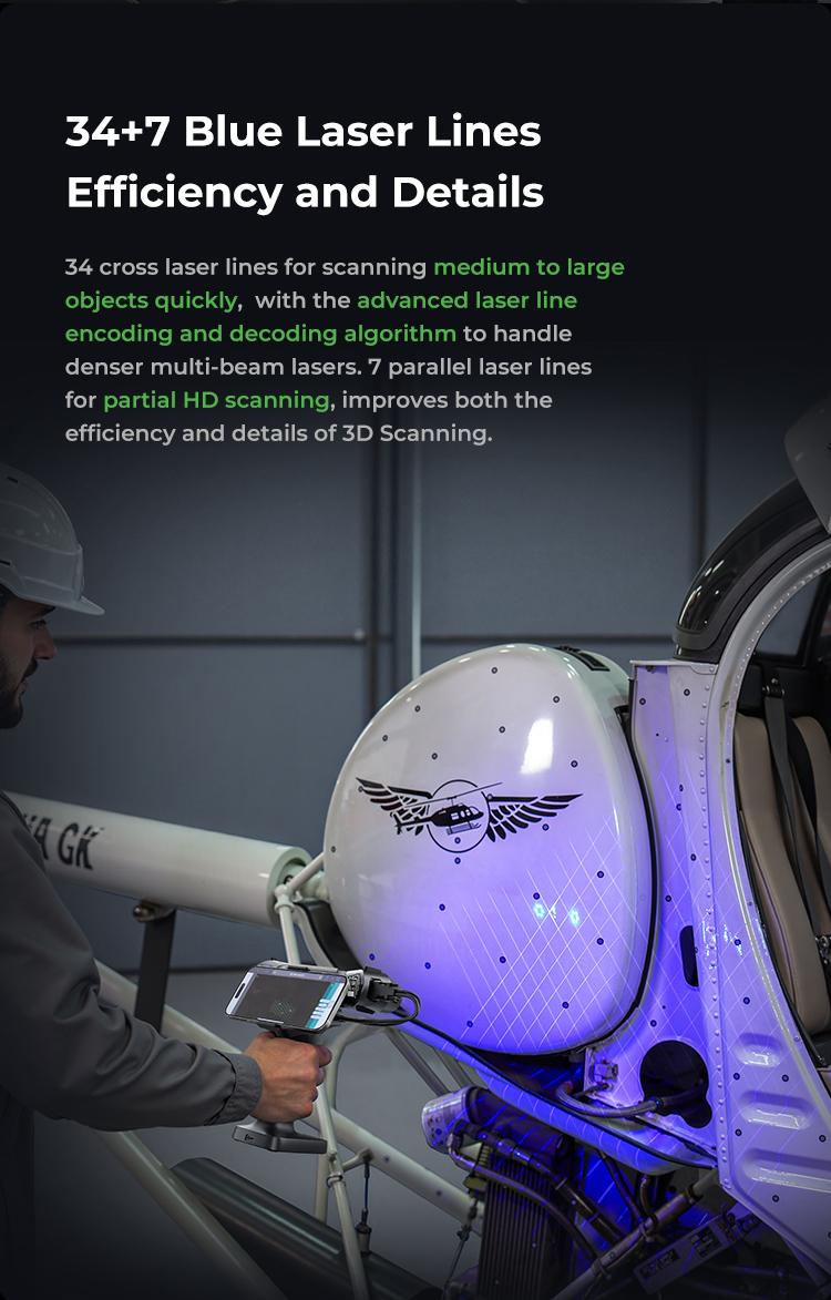 Creality RaptorX: Wireless Hybrid Blue Laser & NIR Scanner