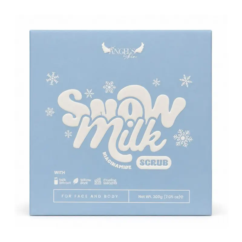 Angel’s Skin SnowMilk Niacinamide Face & Body Scrub, 200g