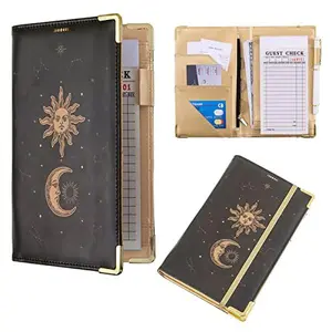 Server Book, Waitress Book Server Books for Waitress Waiter Book with Money Zipper Pocket Serving Book Server Notepad Waitress Accessories