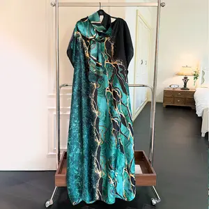 Glamorous Marble Print Moomoo & Scarf Set, Vintage Latest Rock Ladies Scarf Set for All Seasons