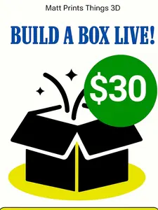 $30 LIVE Build a Box! Build a box live with us!