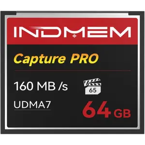 CF Card 64GB Memory Card High Speed UDMA Up to 160MB/s Camera Cards Designed for Photographers & Videographers,Support  Continuous  or 4K Video Recording