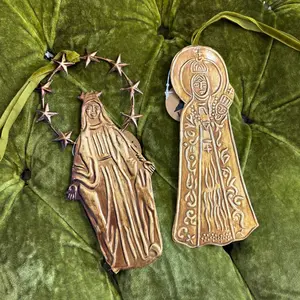 Our Lady Tin Ornaments