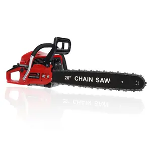 Gas Chainsaw 20 Inch 58CC 3.4HP 2 Stroke Engine for Cutting Wood Outdoor Garden Farm Home High Performance Ergonomic Design Easy To Use with High Quality Chain and Hardness Bar