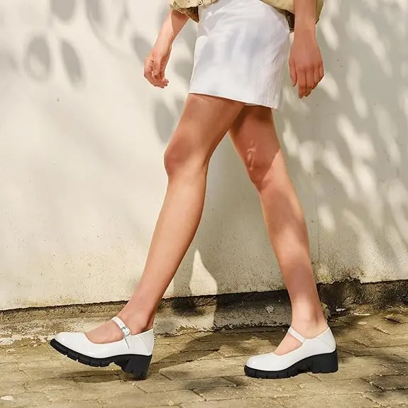 IDIFU IN2 Platform Mary Janes Shoes Closed Round Toe Low Short Chunky Block Thick Heels Wedding Prom Formal Work Graduation Dress Shoes for Women Comfortable Cute Vintage Oxfords Uniform Dressy Pumps - IDIFU IN2 Platform Mary Janes Shoes Closed Round Toe Low Short Chunky Block Thick Heels Wedding Prom Formal Work Graduation Dress Shoes for Women Comfortable Cute Vintage Oxfords Uniform Dressy Pumps -