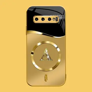 Suitable for [Galaxy S10 4g] high-end MagSafe phone case，Choose from any of the 26 letters， The pattern features a printed effect and is not 3D-dimensional YM99