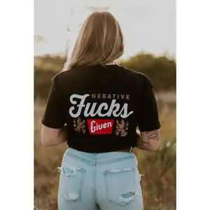 Less Than Zero Graphic Printed Cotton Women's Pit Fit Tee for Summer
