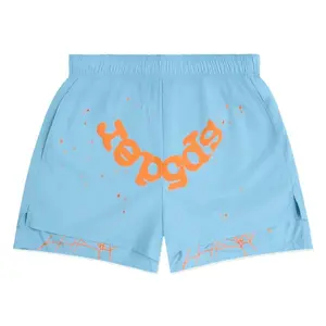 Sp5der OG Web Double Layer Short Light Blue (men) by StockX