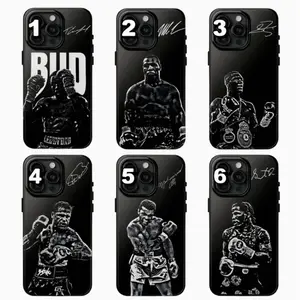 Boxing All Legends Signature Phone Case, Legendary Boxer Collection, Iconic Fighting Star Black Phone Cover, Gifts For American Professional Boxing, Case for Iphone