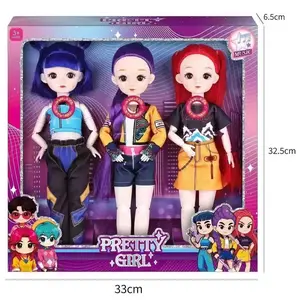 Fashion Doll with Joints – Music-Inspired Collectible Doll for Kids & Teens Ages 6+| Solid Body, Realistic 3D Eyes, Posable Articulated Figure with Gift Box for Birthday & Holiday