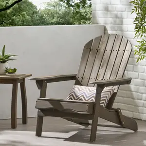 Adirondack Chair Weather Resistant Outdoor Chair Acacia Wood Adirondack Chairs - Patio Chairs with Wood Texture - Lawn Fire Pit Deck Porch Garden Chairs for Adults