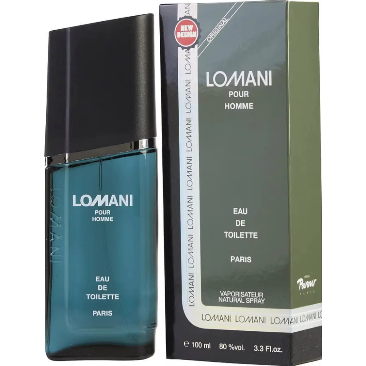 Lomani Pour Homme Eau de Toilette (EDT) Perfume Atomizer Spray - 3.3 fl oz Masculine Atomizer, New in Box, Casual Wear Signature Scent with Crisp Citrus, Spicy Lavender, Spice & Wood Notes, Non-Sweet Men's Fragrance