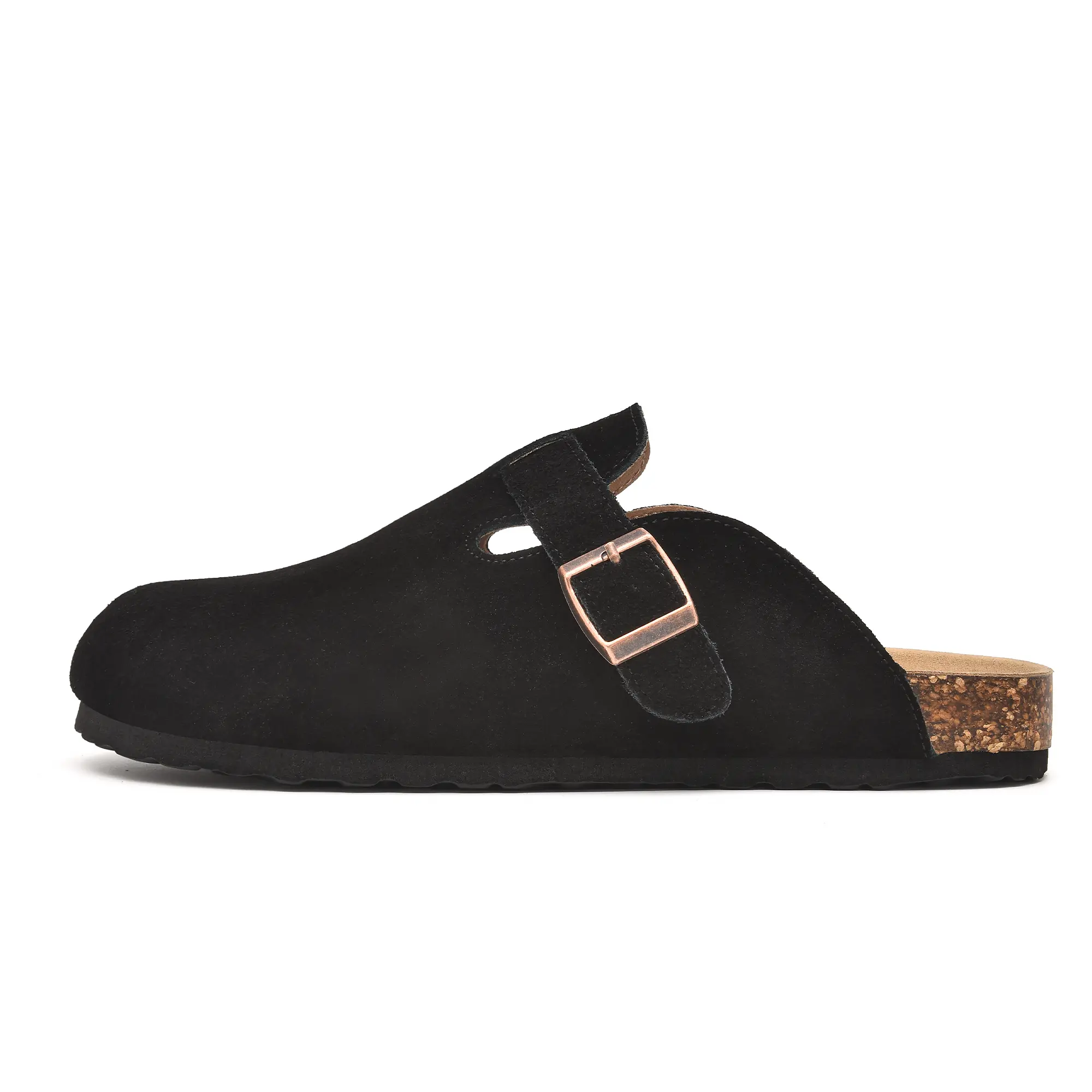 Meik Mangni Unisex Clogs with Cork Footbed, Waterproof Casual Mules with Adjustable Buckle, Non-Slip Comfort Shoes for Women
