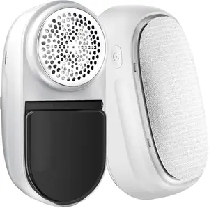 Fabric Shaver, 2600 mAh Rechargeable Lint Remover, Sweater Shaver with Lint Brush, Sweater Defuzzer to Remove Pilling, Large Capacity Lint Storage, Portable Fabric Shaver for Furniture, Clothes