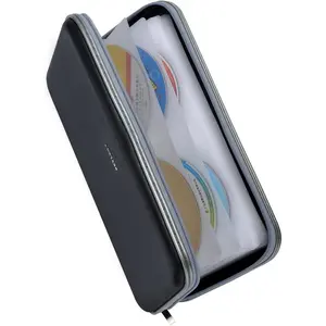 70 Capacity Heavy Duty CD DVD Blu-ray Media Storage Case Holder Organizer Wallet Black