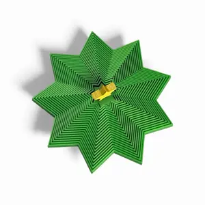 Hexagonal Christmas Tree Fidget Toy for Stress Relief - Simple Design Stress Relieving Accessory - Relaxation Stick Solution - Autism/ADHD Fidget Toys - Available in Large & Small Sizes Tree