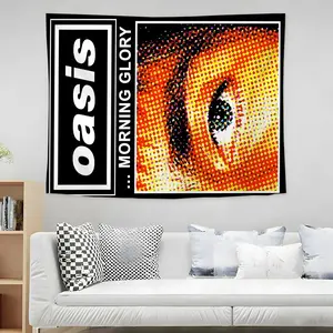 H-Heavy Rock Band-O-oasis Tapestry Wall Tapestry Hanging Decor Multipurpose Home Art for Living Room Bedroom Dorm